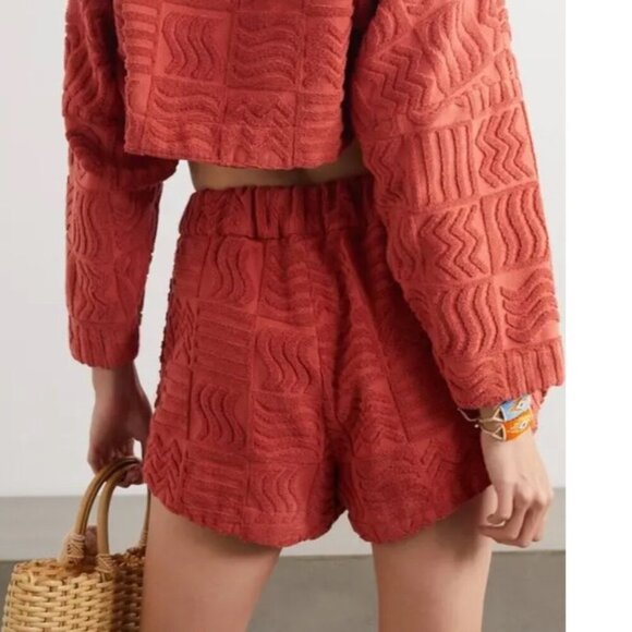 Lucy Folk x Net-a-Porter Cotton-Terry Shorts - Medium - Picture 9 of 11